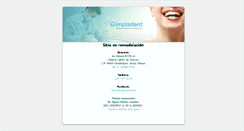 Desktop Screenshot of impladent.com.mx
